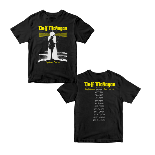 LIGHTHOUSE TOUR '24 T-SHIRT (BLACK / YELLOW)